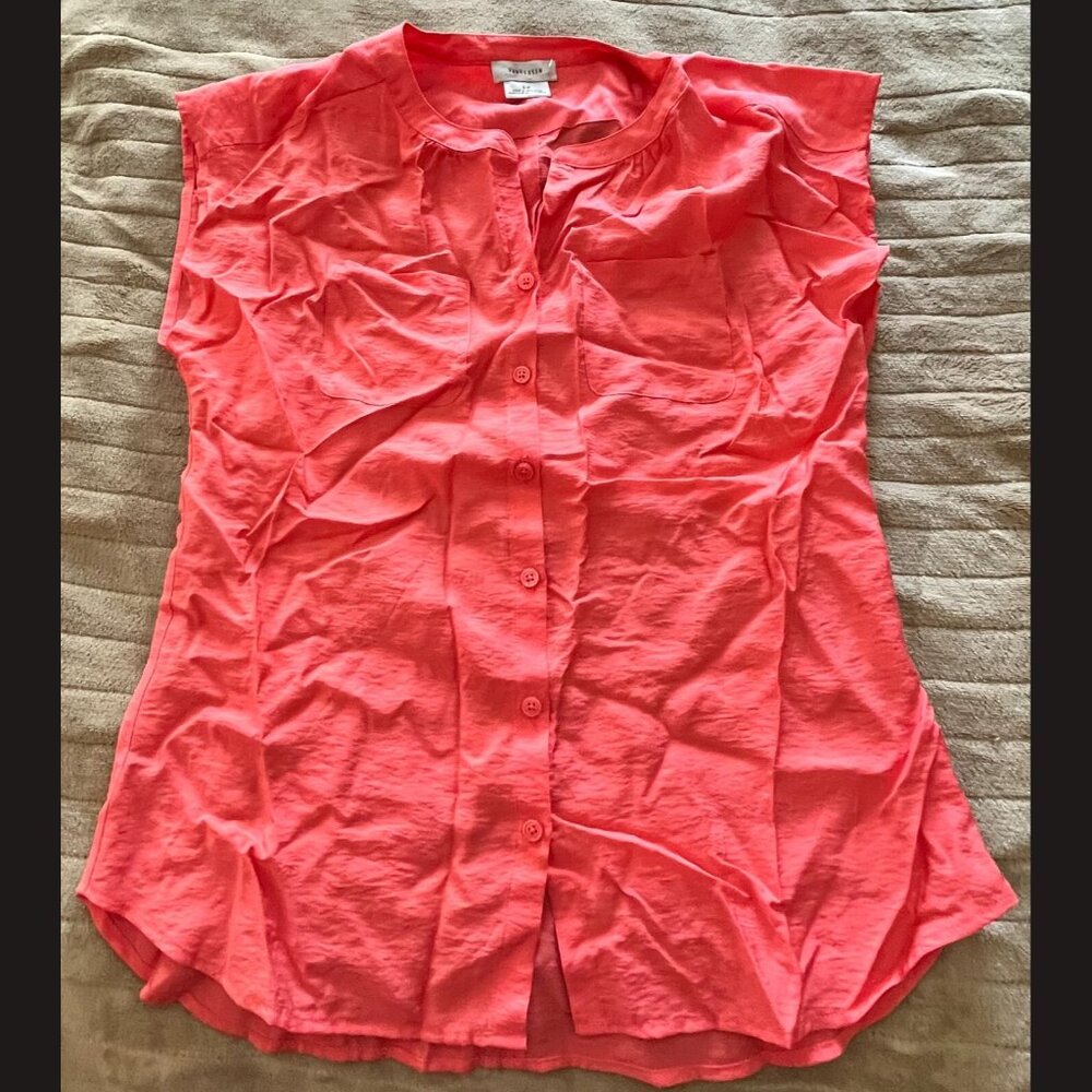 Van Heusen Women's Pink‎ Tank Top Size SP – Sleeveless Casual Top